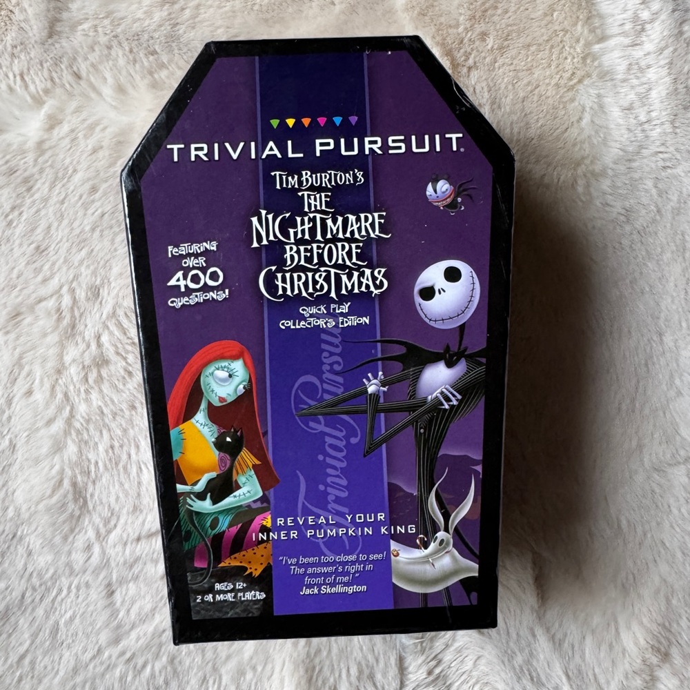Nightmare Before Christmas Trivial Pursuit. 2010. All pieces included.